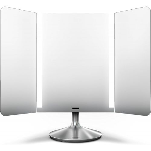 심플휴먼 simplehuman Sensor Mirror Pro Wide View, Lighted Vanity Mirror, 1x Magnification, Adjustable Color Temperature, Wifi-Enabled