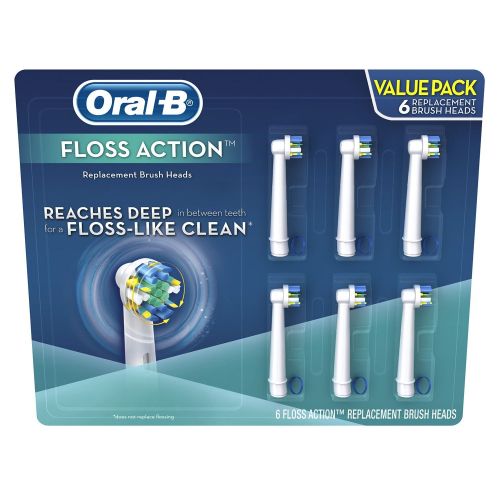  Oral B Oral-B Replacement Brush Heads, Floss Action (6 ct.)
