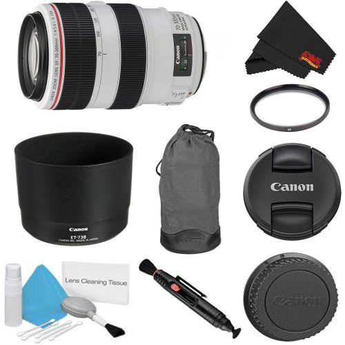  Canon(6AVE) Canon EF 70-300mm f4-5.6L is USM Lens Bundle wUV Filter (International Model)
