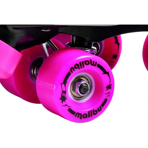  Sure-Grip Malibu Roller Skates Black and Pink Limited Edition