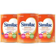 [아마존베스트]Similac Sensitive Infant Formula with Iron, Powder, One Month Supply, 34.9 ounces (Pack of 3)