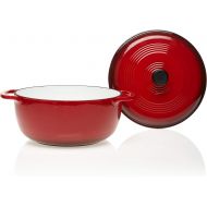 Enameled Cast Iron Dutch Oven, Island Spice Red, 6-Quart by Lodge