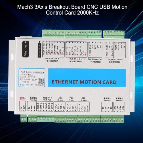  Wal front Mach3 USB CNC 3Axis Motion Card Breakout Board Motion Control Card 2000KHz