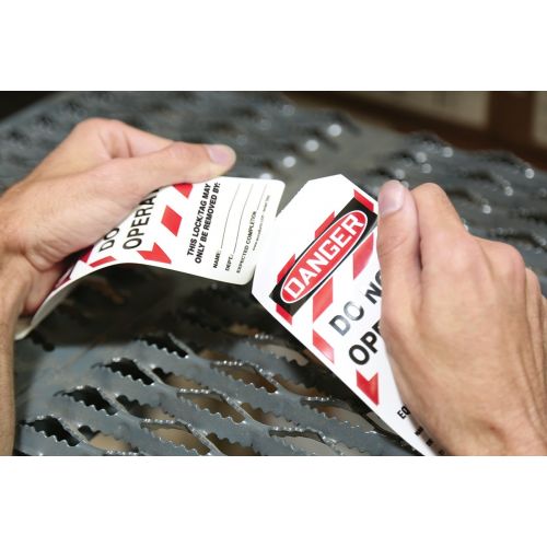  Accuform TAR404 Tags by-The-Roll Lockout Tags,Danger DO NOT Operate, PF-Cardstock, (Roll of 100)