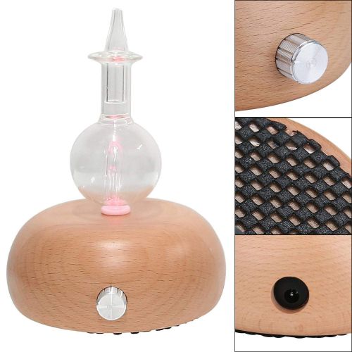  Arome Products Nebulizing Diffuser for Pure Essential Oils in Large Rooms, Premium Aromatherapy Home & Professional Use, Heatless, Waterless, No Plastic, Real Wood & Glass Diffuser...