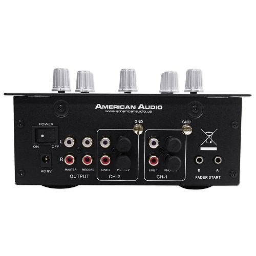  American Audio QD1 MKII 2-Ch Battle-Style Pro DJ Mixer QD1MKII Q-D1MKII+Stand