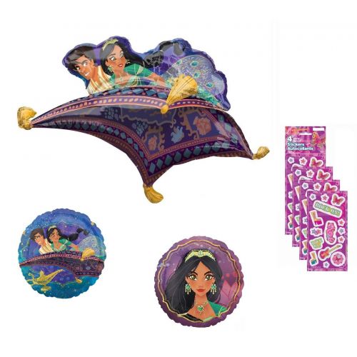  party bundle Aladdin Party Supplies Birthday Balloon Decoration Set with Stickers