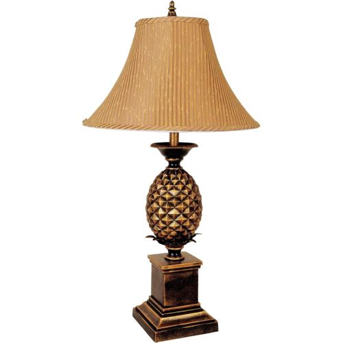  ORE International 9001F Pineapple Floor Lamp, 65 x 18 x 18, Antique Gold