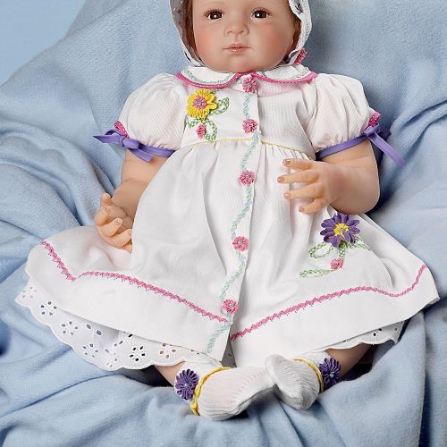  Waltraud Hanl The Dressed To Delight 21-Inch Baby Girl Doll by Ashton Drake