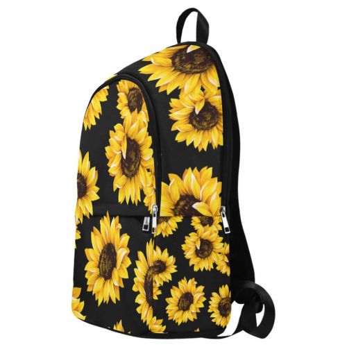  InterestPrint Custom Summer Sunflower Pttern Casual Backpack School Bag Travel Daypack Gift