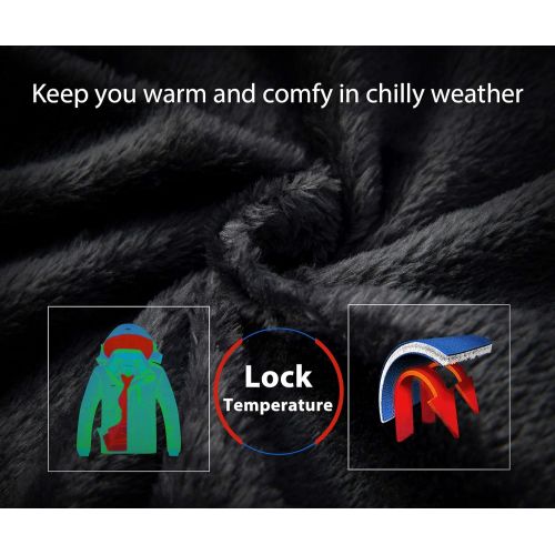  [아마존핫딜][아마존 핫딜] Wantdo Mens Waterproof Mountain Jacket Fleece Windproof Ski Jacket US XL Black XL