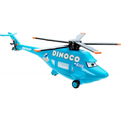 디즈니 Disney  Pixar Cars 2013 Deluxe Dinoco Helicopter 1:55 Die Cast