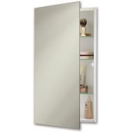 Jensen 869P24WHGX Polished Edge Mirror Medicine Cabinet, 15 x 26