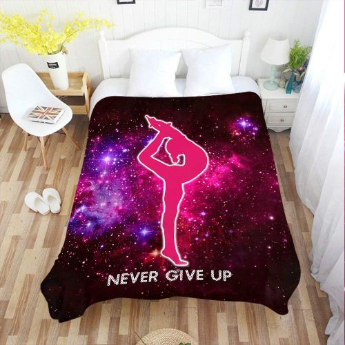 Moslion Soft Cozy Throw Blanket Gymnastics Girl Fuzzy Couch/Bed Blanket for Adult/Youth Polyester 30 X 40 Inches(Home/Travel/Camping Applicable)