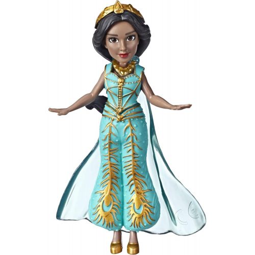 디즈니 Disney Collectible Princess Jasmine Small Doll in Teal Dress Inspired by Disneys Aladdin Live-Action Movie, Toy for Kids Ages 3 & Up, 3.5