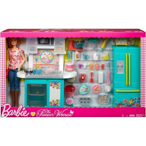 바비 Barbie as Pioneer Woman with Ree Drummond Doll Kitchen Playset