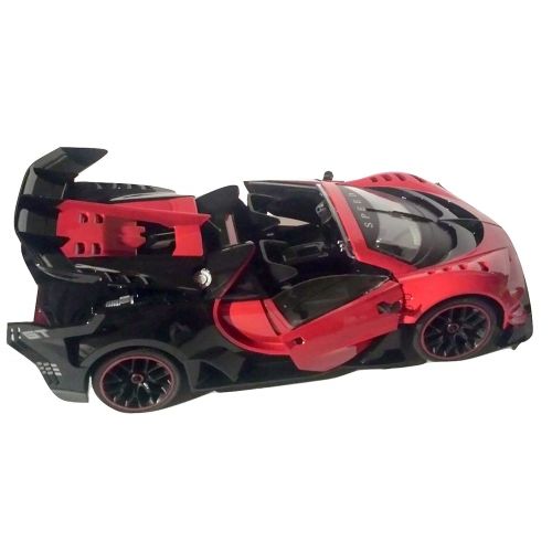  Super Car Red Bugatti | Battery Operated Remote Control Car | Working Doors, Trunk and Lights 112 Scale RC