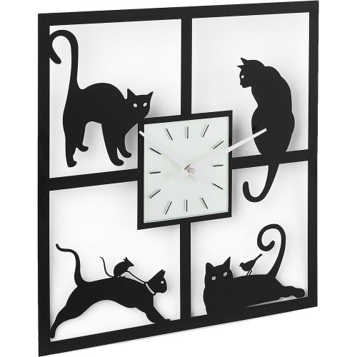  Ashton Sutton Wall Clock, Four Cats
