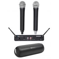 Samson Technologies Samson Concert 288 Handheld 2-Ch Wireless Microphone System, 2 Mics+Free Speaker