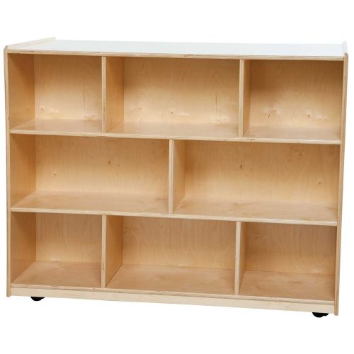  Wood Designs WD62101 25-Compartment  Shelves Island with (25) Translucent Trays, 36 x 48 x 29 (H x W x D)