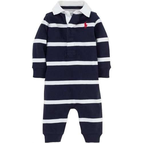 폴로랄프로렌 RALPH LAUREN Polo Ralph Lauren Infant Boys Rugby Striped Coverall