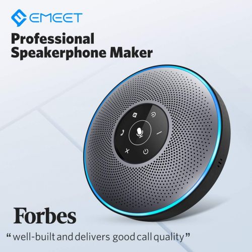  [아마존 핫딜] EMeet Bluetooth Speakerphone - eMeet M2 Gray Conference Speakerphone for 5-8 People Business Conference Call 360º Voice Pickup 4AI Microphone Self-Adaptive Conference Speakerphone Skype,
