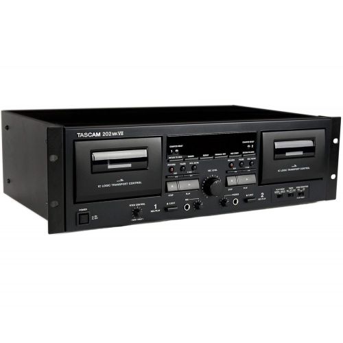  Tascam 202MKVII Double Cassette Recorder Deck with USB Port
