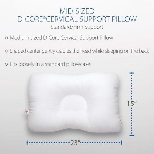  [아마존 핫딜] [아마존핫딜]Core Products D-Core Cervical Support Pillow, MidSize - Firm