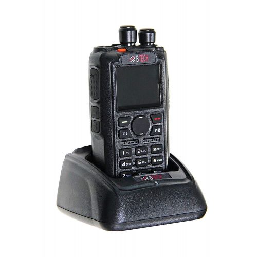  BTECH DMR-6X2 (DMR and Analog) 7-Watt Dual Band Two-Way Radio (136-174MHz VHF & 400-480MHz UHF), with GPS and Recording, Includes Full Kit with 1 Battery, Programming Cable, and Mo