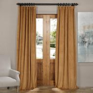 IYUEGO Pinch Pleat Solid Velvet Lining 90% Blackout Curtain Thermal Insulated Patio Door Curtain Panel Drape For Traverse Rod and Track, Off White 120W x 84L Inch (set of 1 Panel)