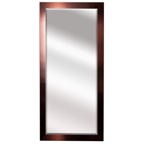  Rayne Mirrors US Made Shiny Bronze Beveled Floor Mirror - Copper 30 x 63.5