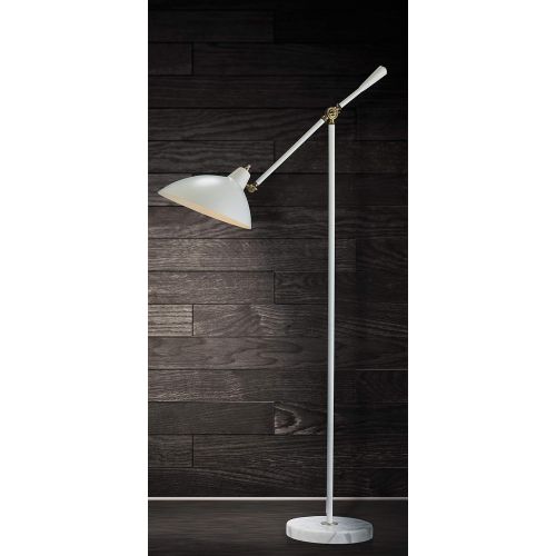  Adesso 3169-02 Peggy Floor Lamp, Smart Outlet Compatible, 10.5 x 32 x 59.5