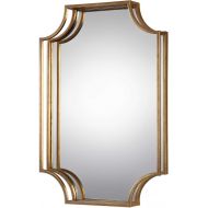 Uttermost Lindee Gold Leaf 20 x 29 3/4 3D Wall Mirror