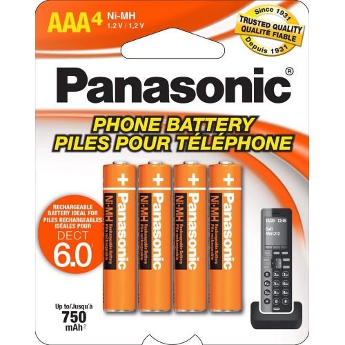 파나소닉 Panasonic Genuine AAA NiMH Rechargeable Batteries DECT Cordless Phones, 8 Pack
