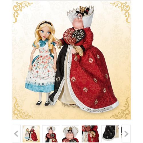 디즈니 Alice and The Queen of Hearts Doll Set - Alice in Wonderland - Disney Fairytale Designer Collection