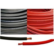 WindyNation WINDYNATION 6 Gauge 6 AWG 15 Feet Black + 15 Feet Red Welding Battery Pure Copper Flexible Cable Wire -- Car, Inverter, RV, Solar