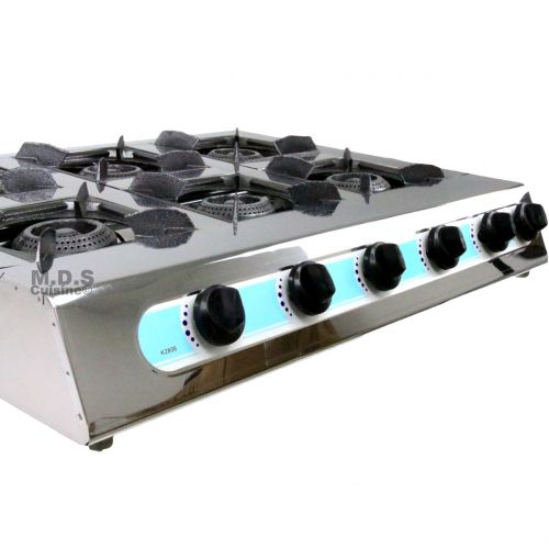  Stove 6 Head Burner 28 Countertop Outdoor Camping Stainless Steel Propane Gas Cookout Barbecue Alternative Portable