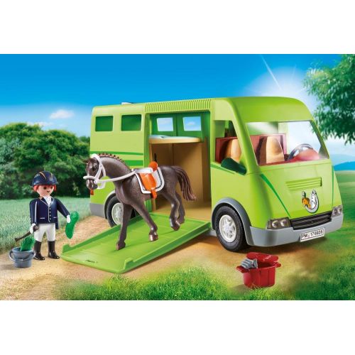 플레이모빌 PLAYMOBIL Horse Transporter Building Set