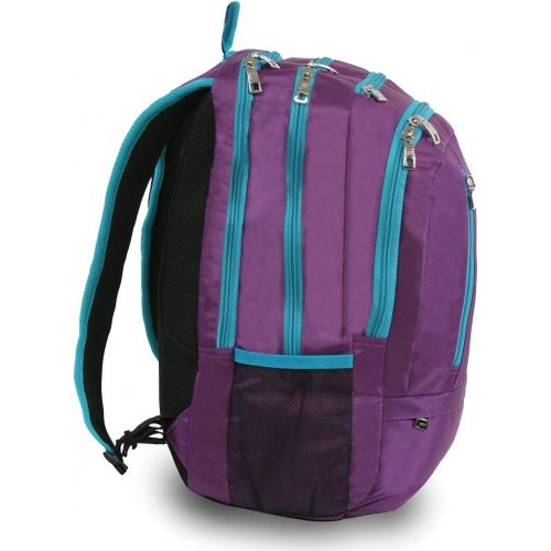  Fila Womens Duel Tablet and Laptop Backpack School, PurpleTeal, One Size