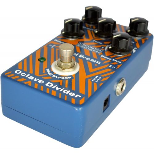  Aural Dream Octave Divider Digital Guitar Effects Pedal with drop 1oct and 2oct Including adjustable time difference True Bypass