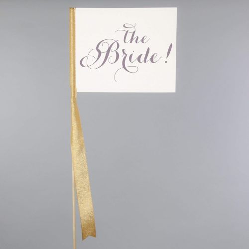  RitzyRose Here Comes the Bride Signs for Flower Girls or Ring Bearers Set of 3 Wedding Sign Package