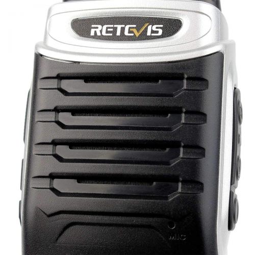  Retevis RT7 Walkie Talkies 16 CH UHF FM Radio VOX Scan Rechargeable Two Way Radio(Black Silver Side,3 Pack)