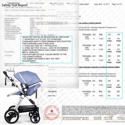  Cynebaby cynebaby Infant Toddler Baby Stroller Carriage Compact Pram Strollers add Tray (Black)