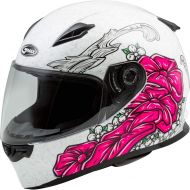 Gmax GMAX FF-49 Adult Yarrow Full-Face Motorcycle Helmet - WhitePink  Medium