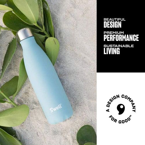  Swell Stainless Steel Water Bottle - 25 Fl Oz - Aquamarine - Triple-Layered Vacuum-Insulated Containers Keeps Drinks Cold for 48 Hours and Hot for 24 - BPA-Free - Perfect for the G