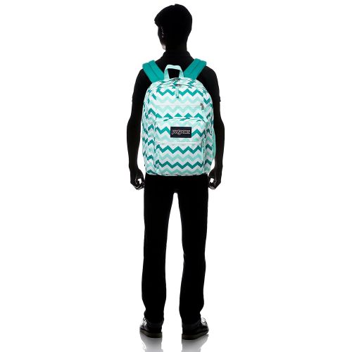  JanSport Big Student Classics Series Backpack - Aqua Dash Zuo Bisou