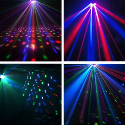  SHD DJ Stage Lights with 27W 9 Colors DMX512 Effect by Remote Control for Party Pub Karaoke Disco Lighting