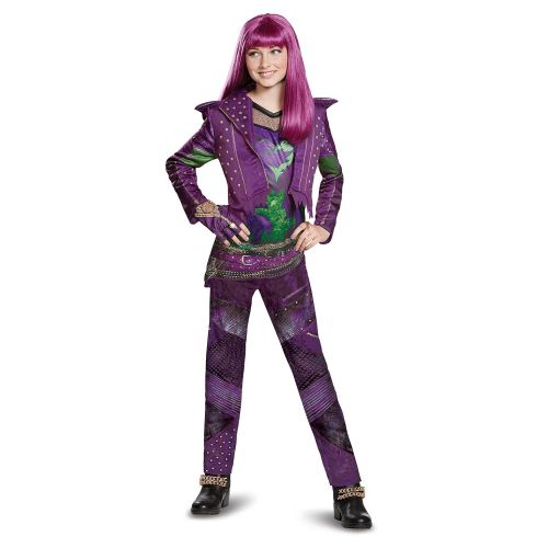  Disguise Mal Deluxe Descendants 2 Costume, Purple, Large (10-12)