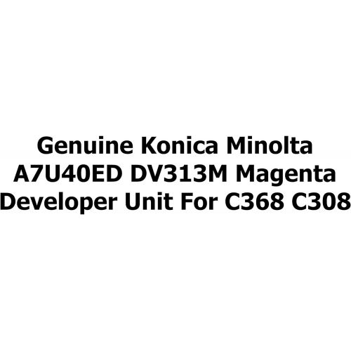  Genuine Konica Minolta A7U40ED DV313M Magenta Developer Unit for C368 C308