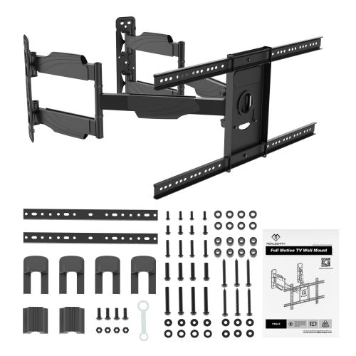  PERLESMITH Corner TV Wall Mount Bracket Tilts, Swivels, Extends - Full Motion Articulating TV Mount for 37-70 Inch LED, LCD, Plasma Flat Screen TVs - Holds up to 99 Lbs, VESA 600x400 - Heavy